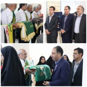 مراسم پرچم گردانی حرم مطهر امام رضا (ع) با حضور خادمین آستان قدس رضوی درآموزشکده ملی مهارت دختران کرمان برگزار شد. 2